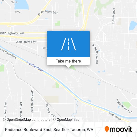 Mapa de Radiance Boulevard East