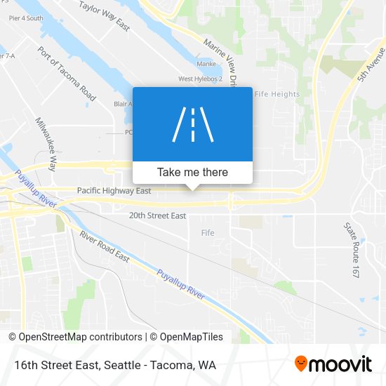 16th Street East map