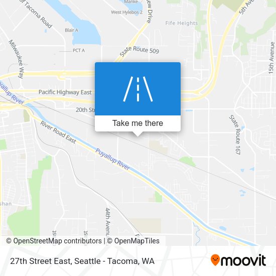27th Street East map