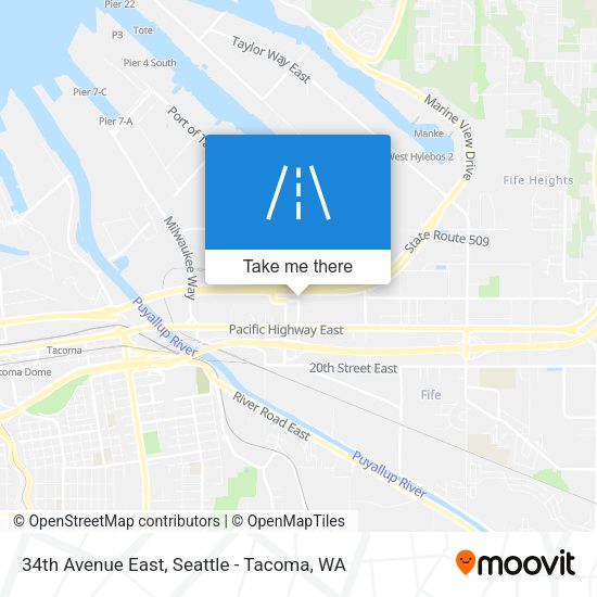 34th Avenue East map