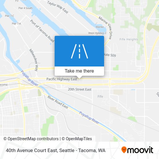Mapa de 40th Avenue Court East
