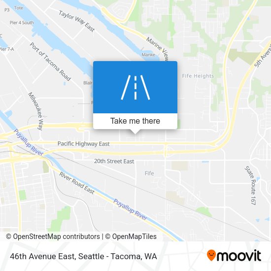 46th Avenue East map