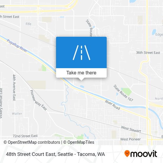 Mapa de 48th Street Court East