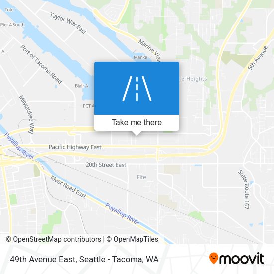 49th Avenue East map