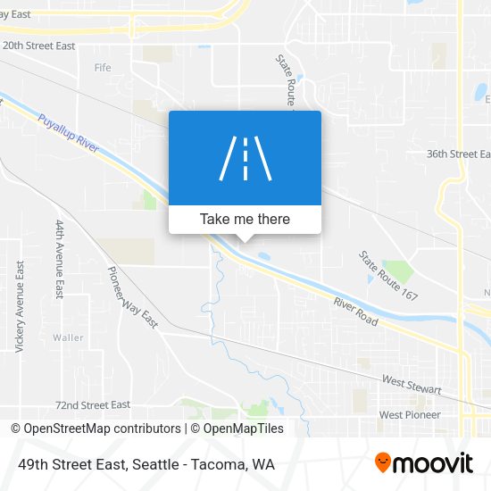 49th Street East map