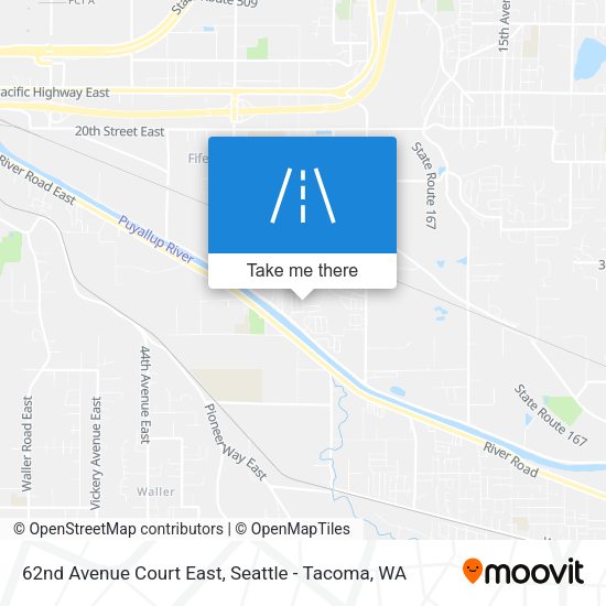 62nd Avenue Court East map