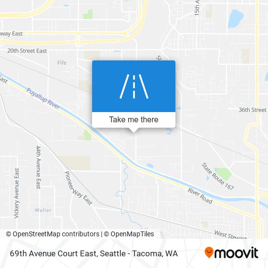 69th Avenue Court East map