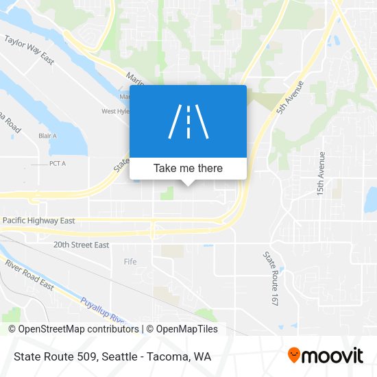 State Route 509 map