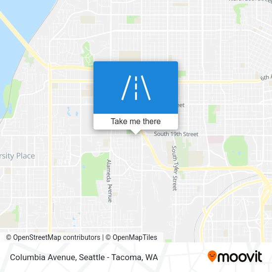 Mapa de Columbia Avenue