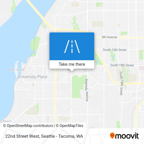 Mapa de 22nd Street West