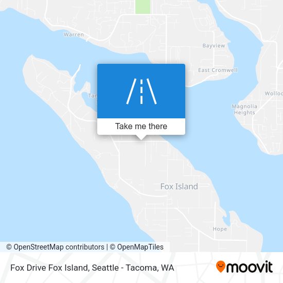 Fox Drive Fox Island map