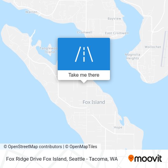 Mapa de Fox Ridge Drive Fox Island