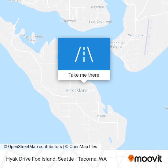 Hyak Drive Fox Island map