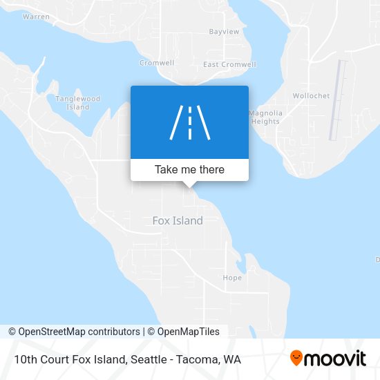 10th Court Fox Island map
