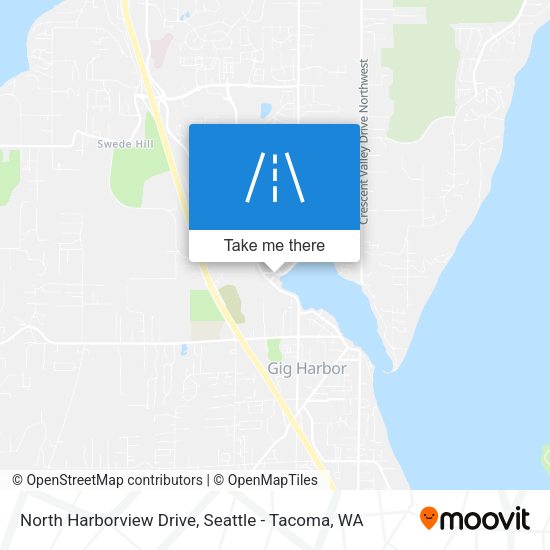 North Harborview Drive map