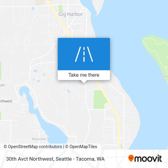 30th Avct Northwest map