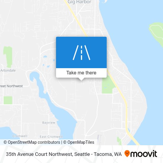 Mapa de 35th Avenue Court Northwest
