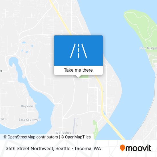 Mapa de 36th Street Northwest