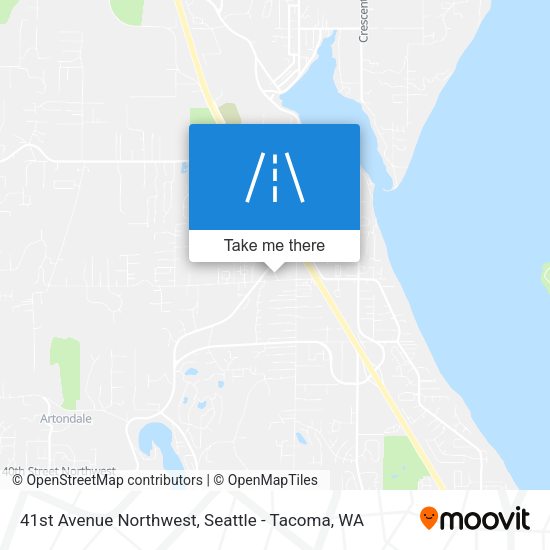 41st Avenue Northwest map