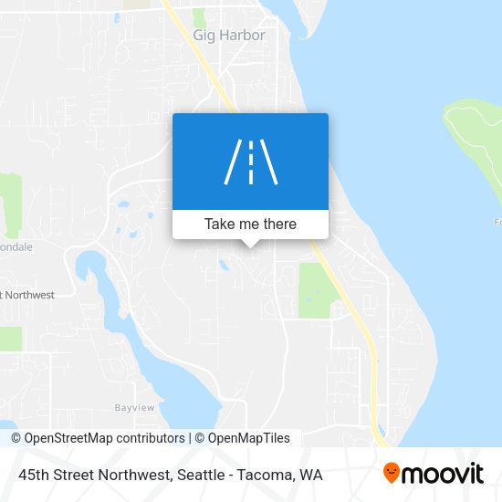 45th Street Northwest map