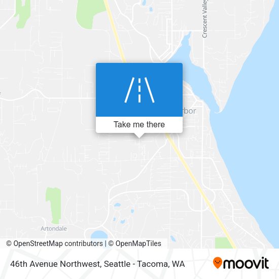 46th Avenue Northwest map
