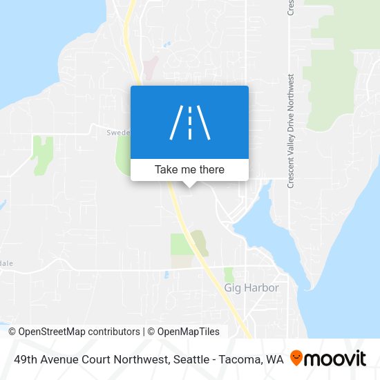 49th Avenue Court Northwest map
