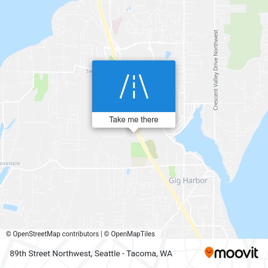 Mapa de 89th Street Northwest
