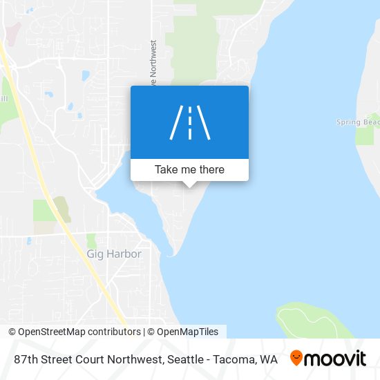 Mapa de 87th Street Court Northwest