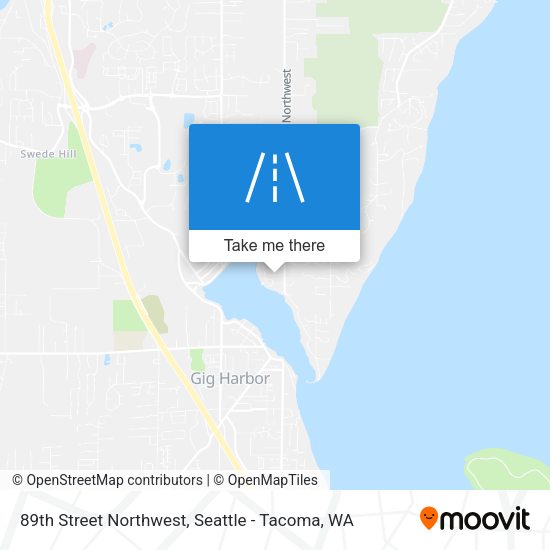 89th Street Northwest map