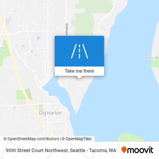 90th Street Court Northwest map