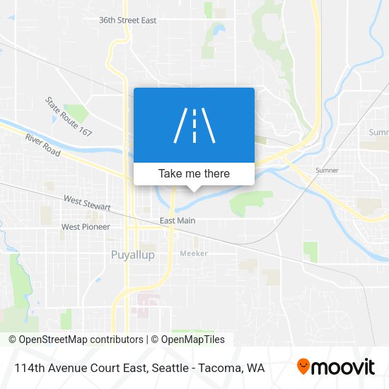 Mapa de 114th Avenue Court East