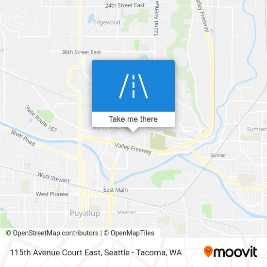 Mapa de 115th Avenue Court East