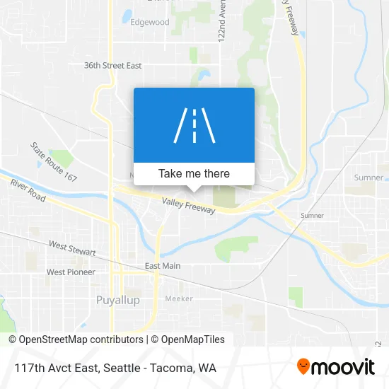 117th Avct East map