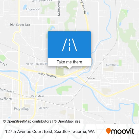 Mapa de 127th Avenue Court East