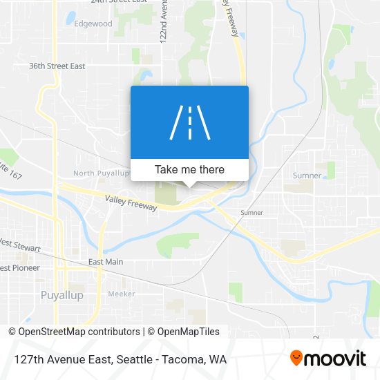 127th Avenue East map
