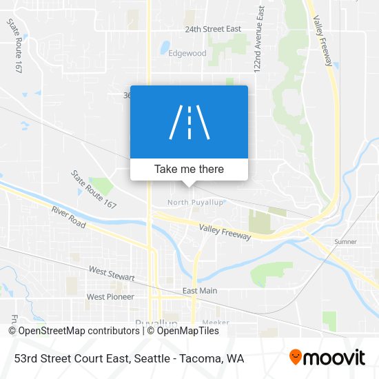 Mapa de 53rd Street Court East