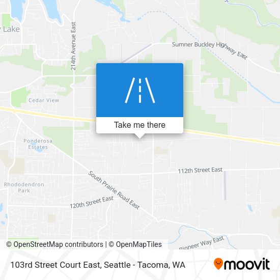 Mapa de 103rd Street Court East