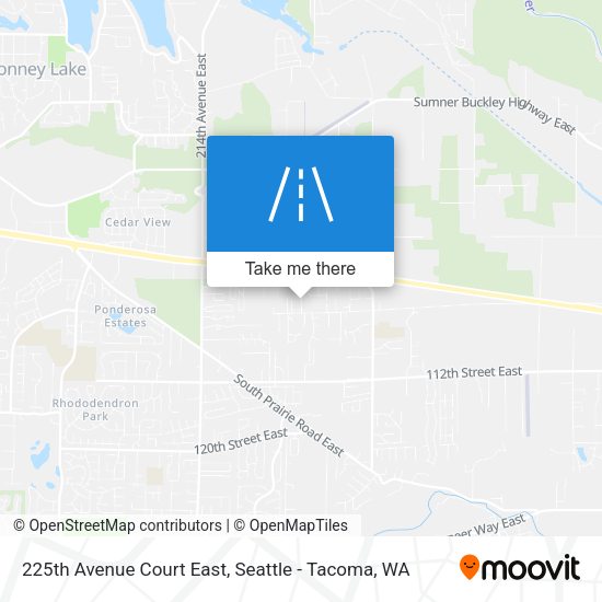 225th Avenue Court East map