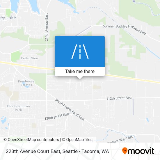 228th Avenue Court East map