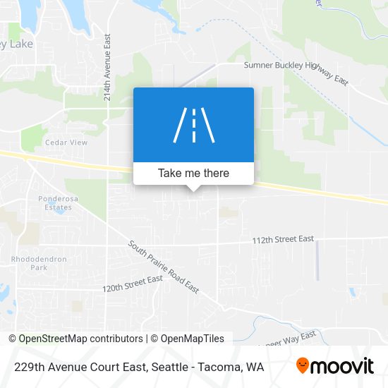 229th Avenue Court East map