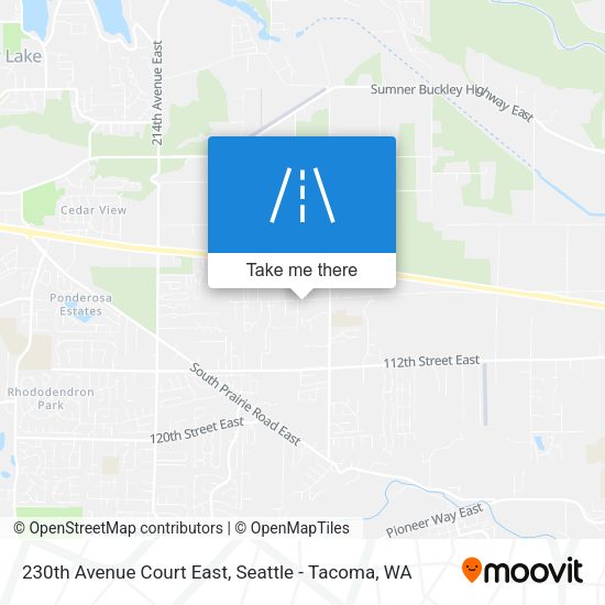 230th Avenue Court East map