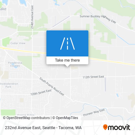 232nd Avenue East map