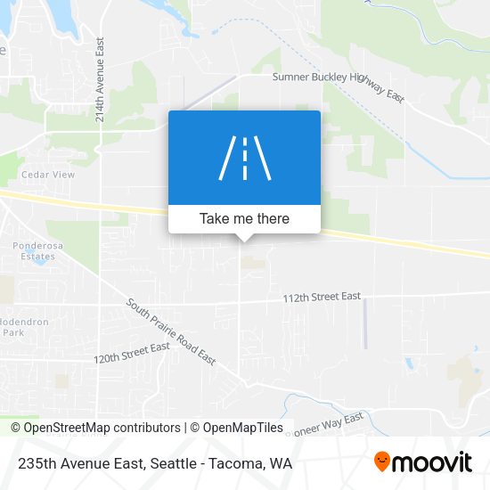 235th Avenue East map