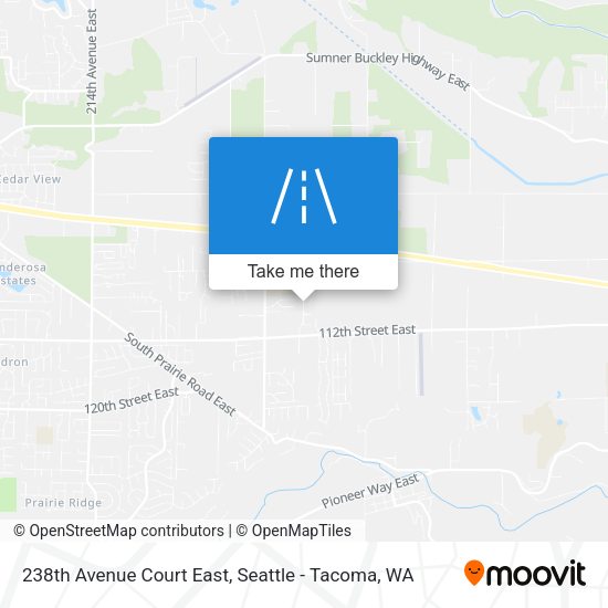 Mapa de 238th Avenue Court East