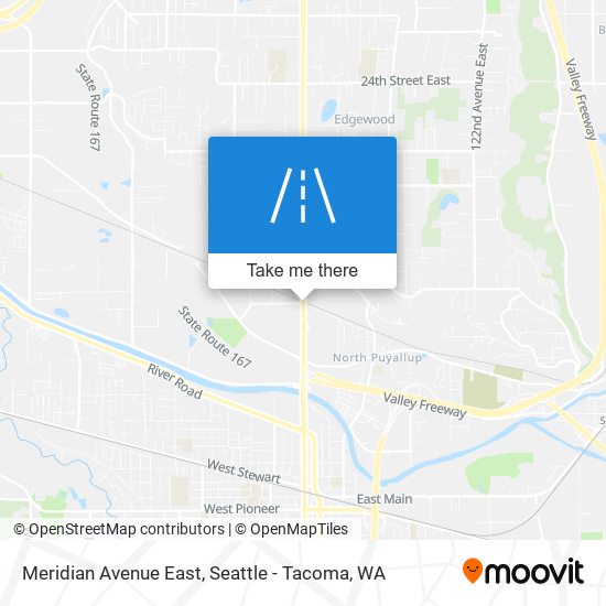 Meridian Avenue East map