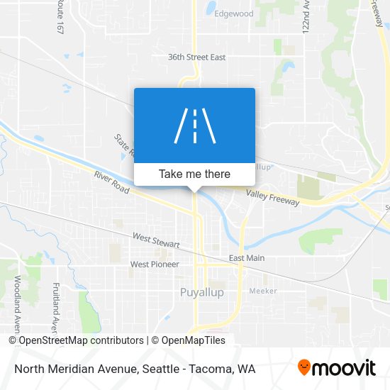 North Meridian Avenue map