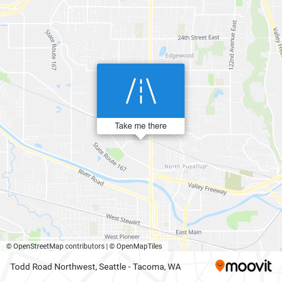 Todd Road Northwest map