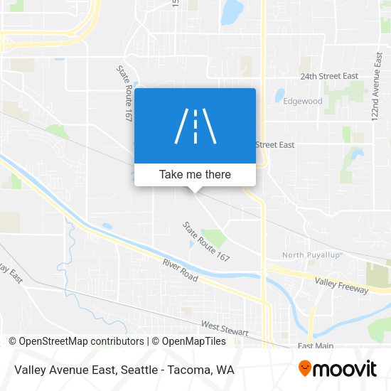 Valley Avenue East map