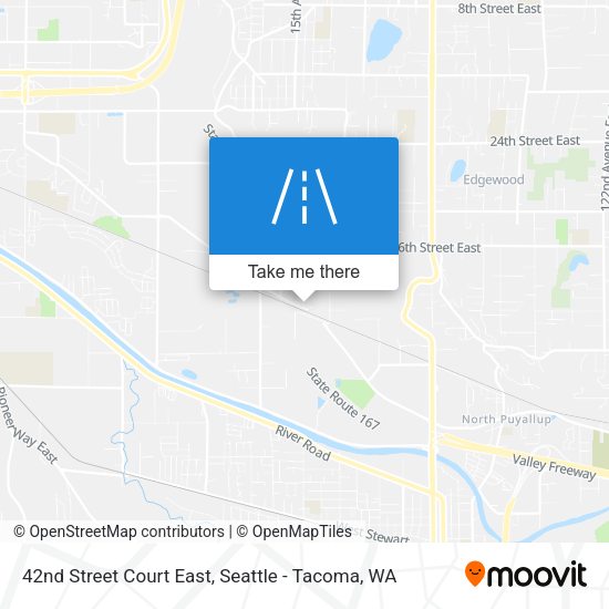 Mapa de 42nd Street Court East