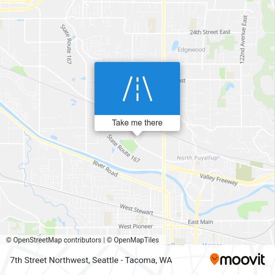 7th Street Northwest map